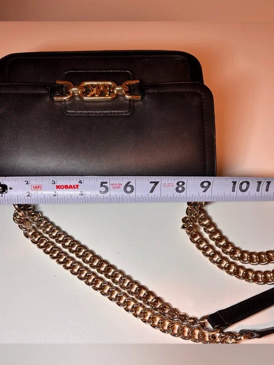 Michael Kors Heather Large Leather Shoulder Bag - Picture 7 of 9